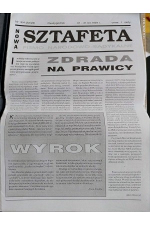 "Nowa Sztafeta. Pismo Narodowo-Radykalne" 1997, nr 3-4(22-23)